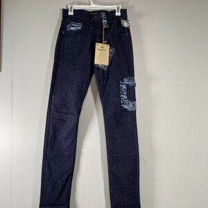 Smuggler's Moon Denim Jeans Men's 28 x 32 Raw Indigo Blue Streetwear Casual NWT